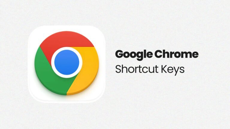 google chrome shortcut keys