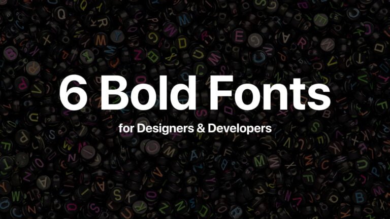 best bold fonts for designers