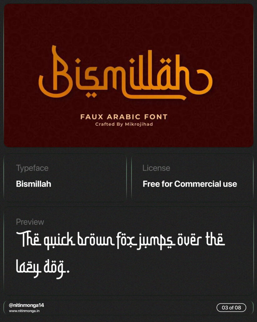 Arabic fontsArtboard 1 copy 3
