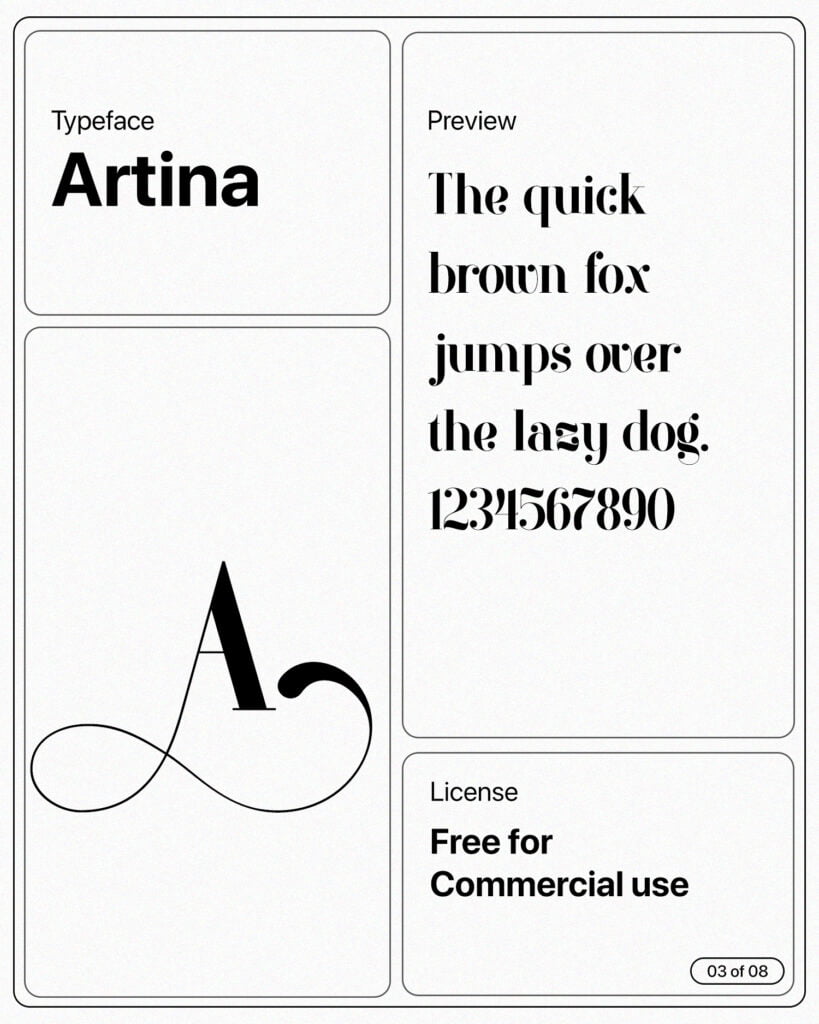 Artina font