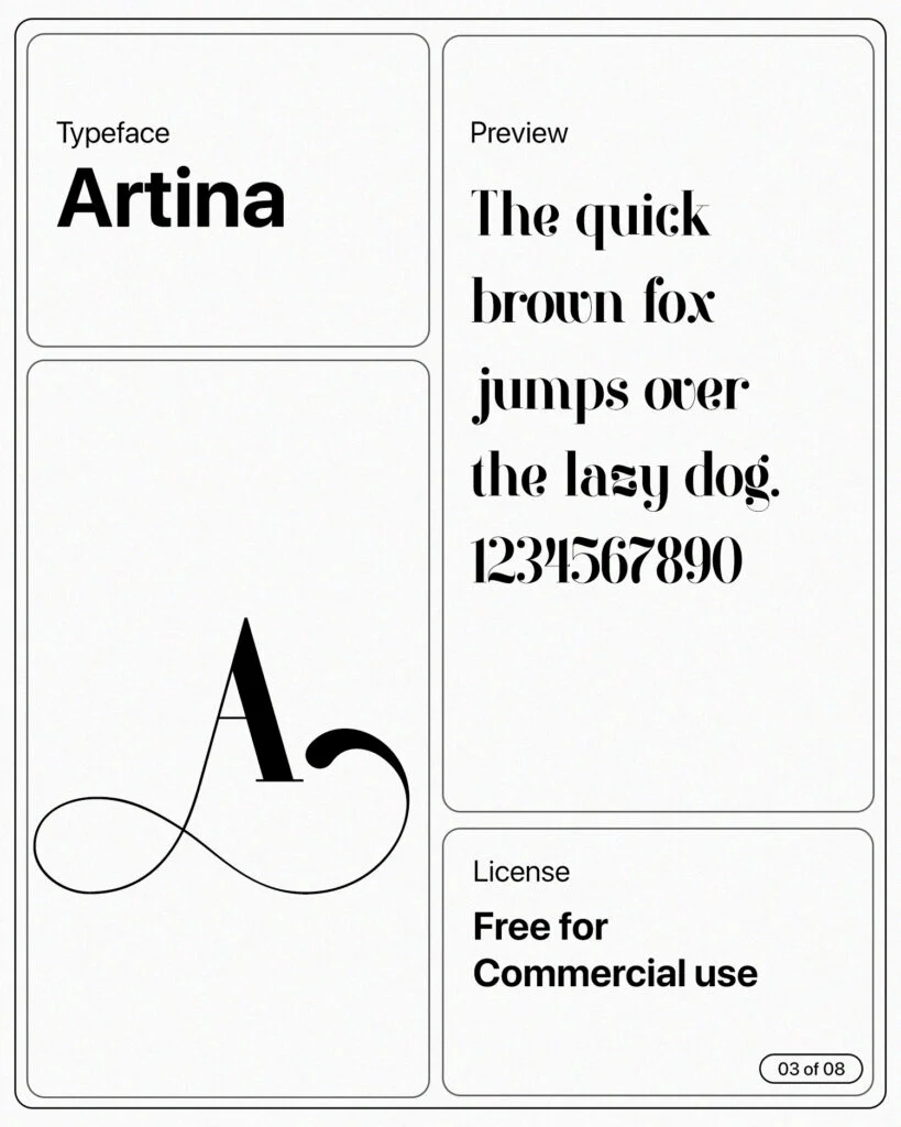 Artina font