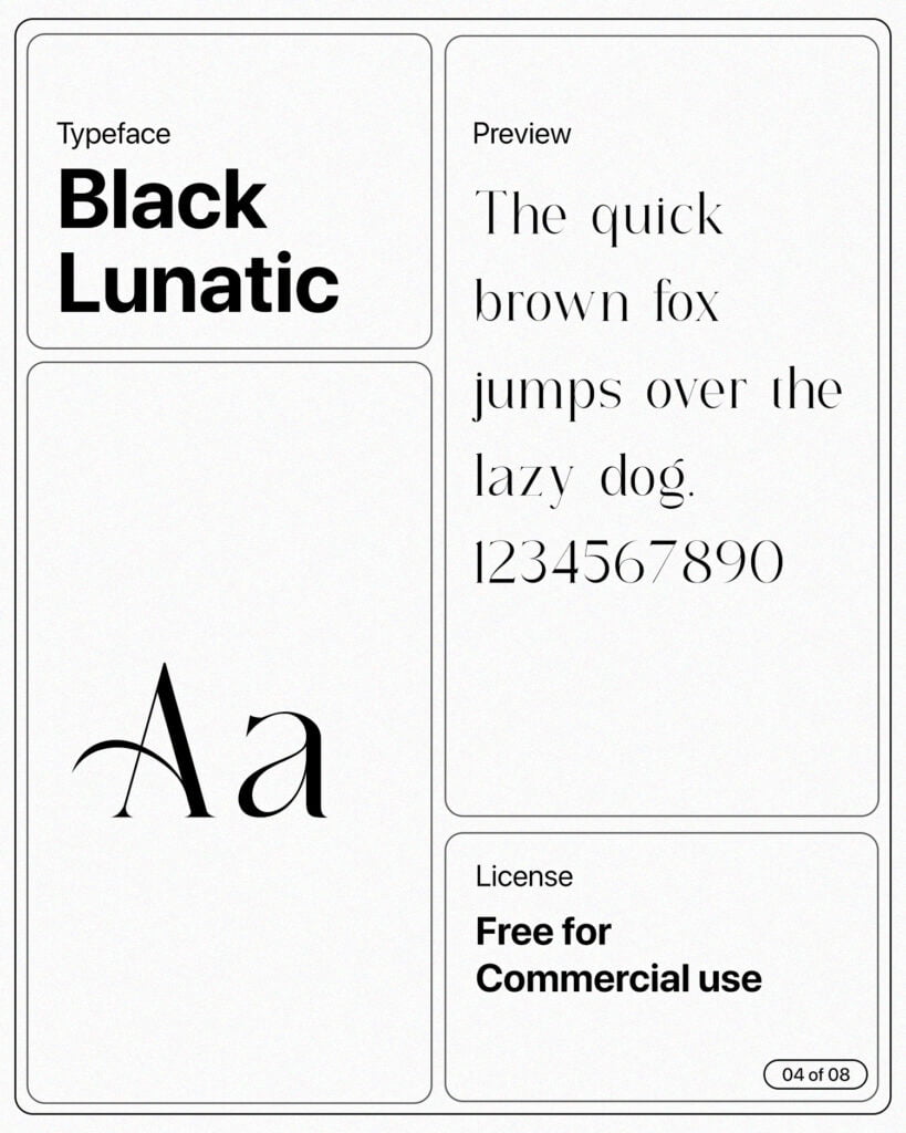 Black Lunatic Font