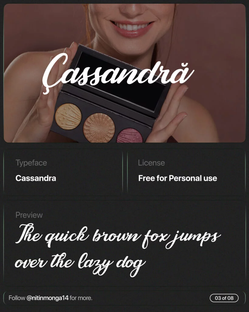 Best Fonts for Beauty Products