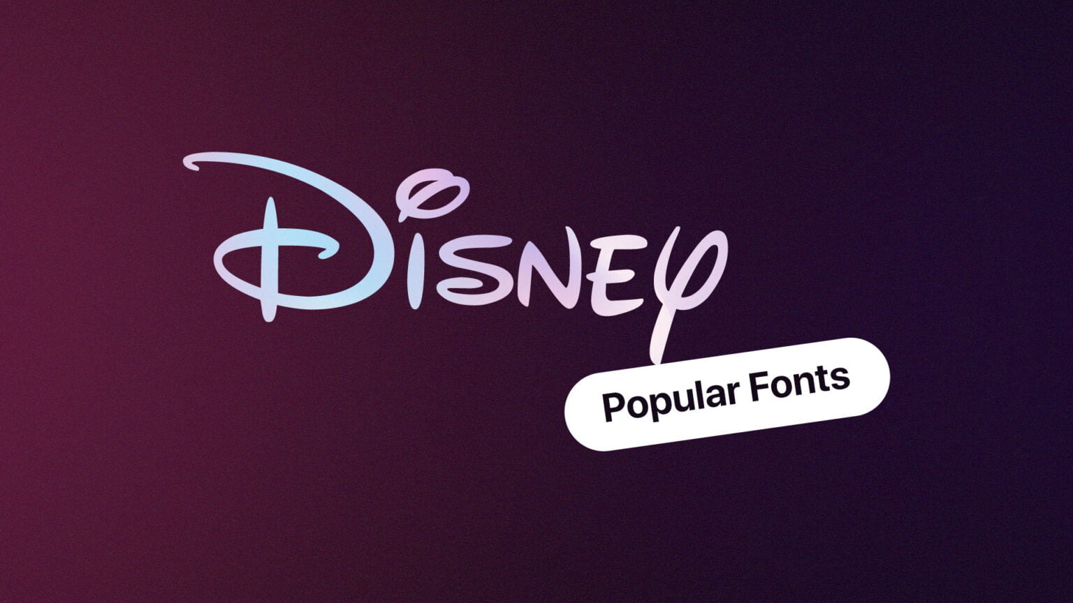 6 Best Disney Fonts That Used In Poster Design.