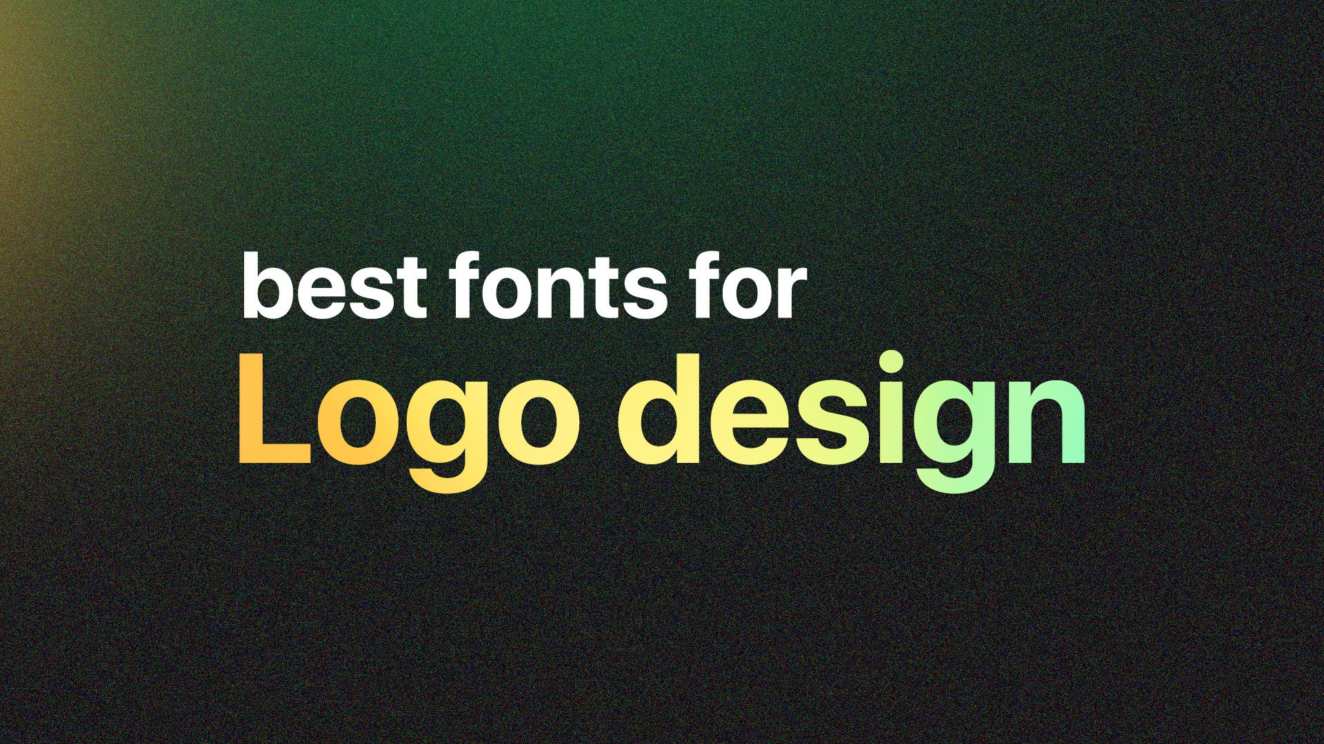 best fonts for logo