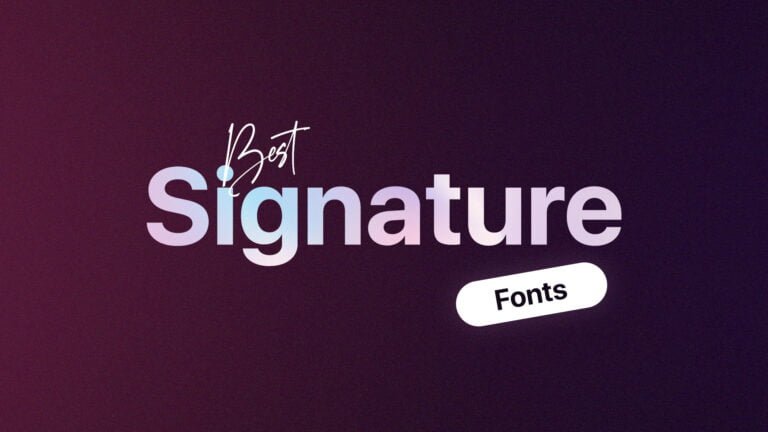 best signature fonts