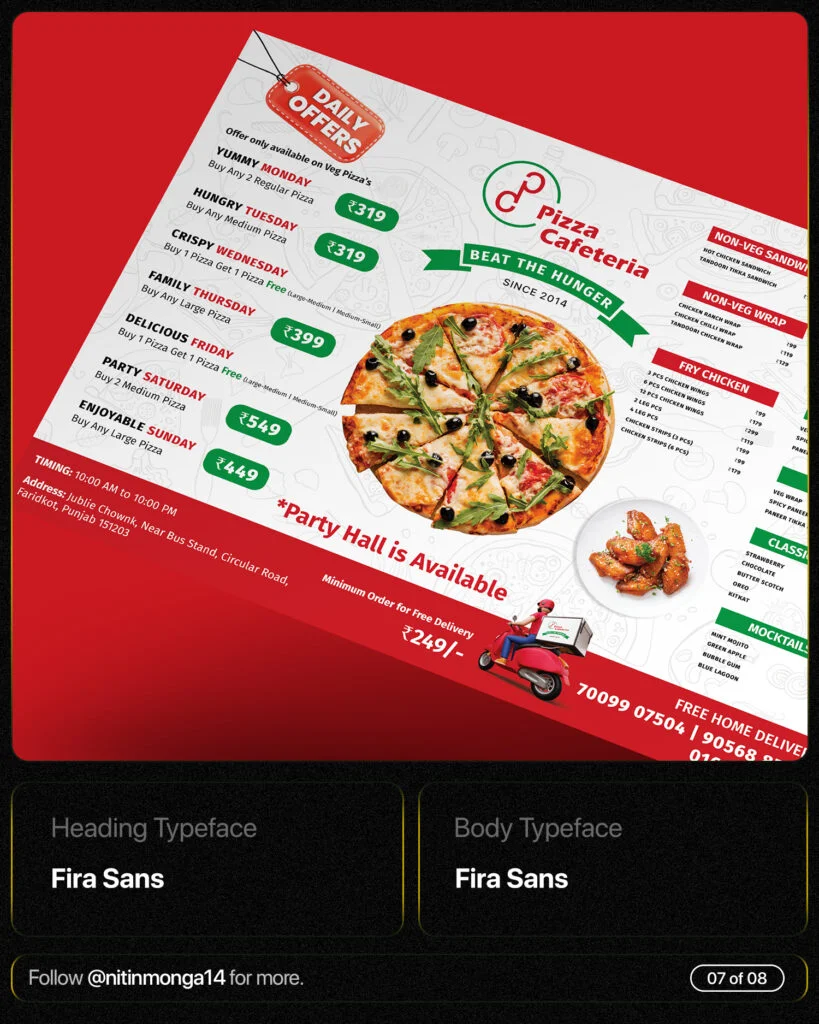 Best Fonts for Menu Design