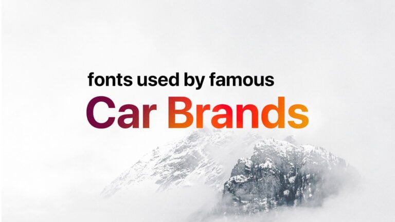 fonts used by car brands