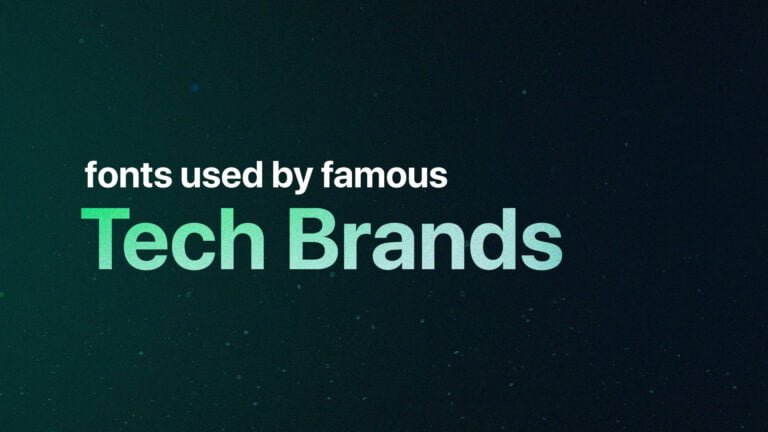fonts used by tech brands