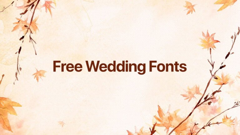 best wedding fonts