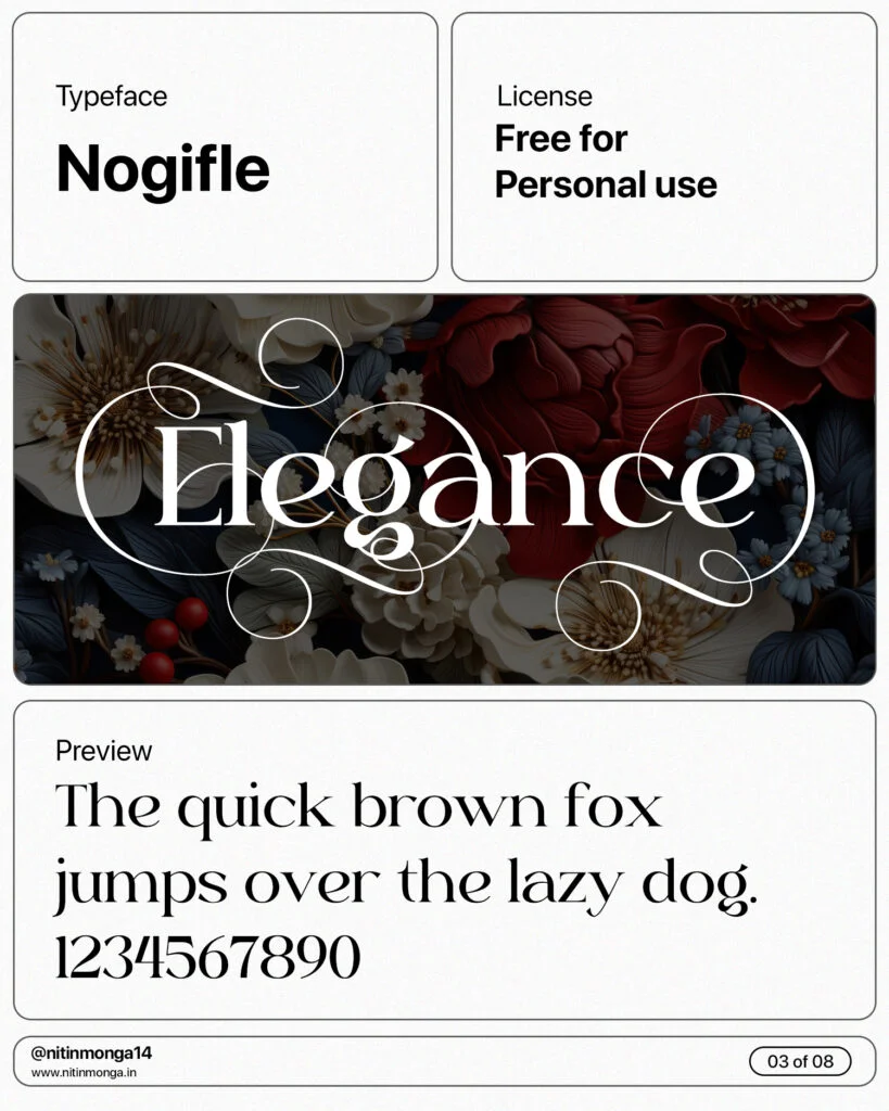 best lettering fonts Nogifle font