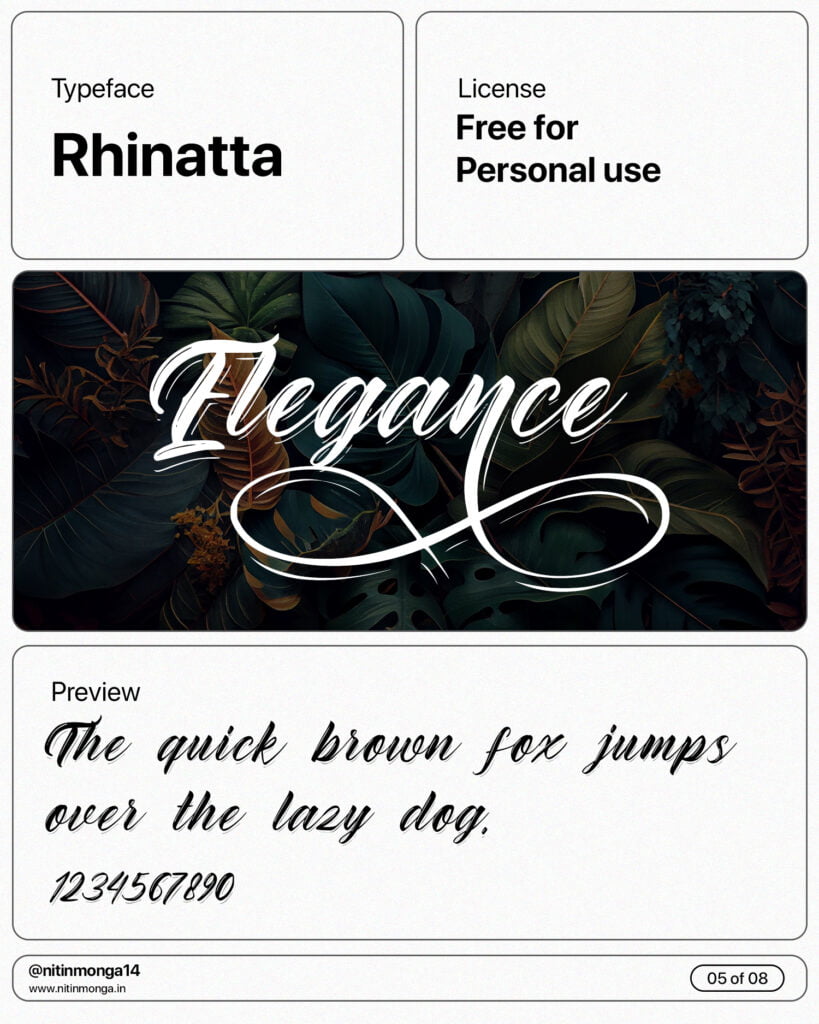 rhinatta font
