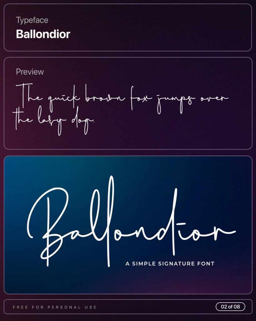 signature fontsArtboard 1 copy 2