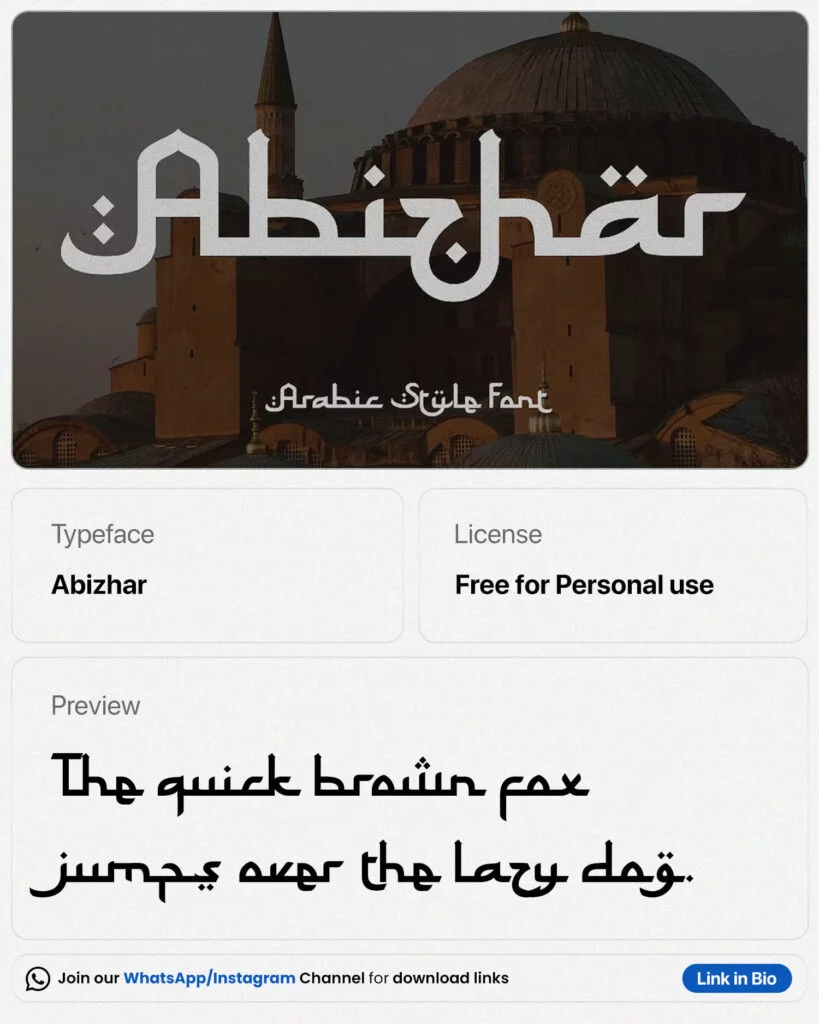 Best Arabic Style Fonts