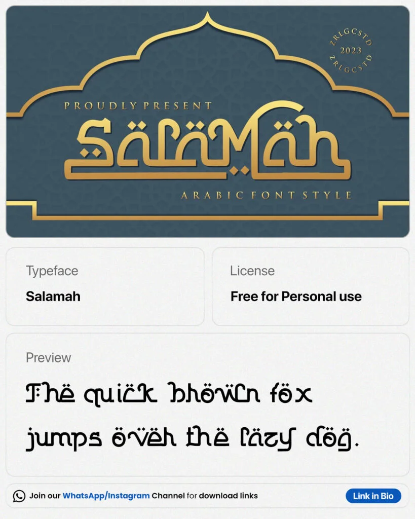 Best Arabic Style Fonts
