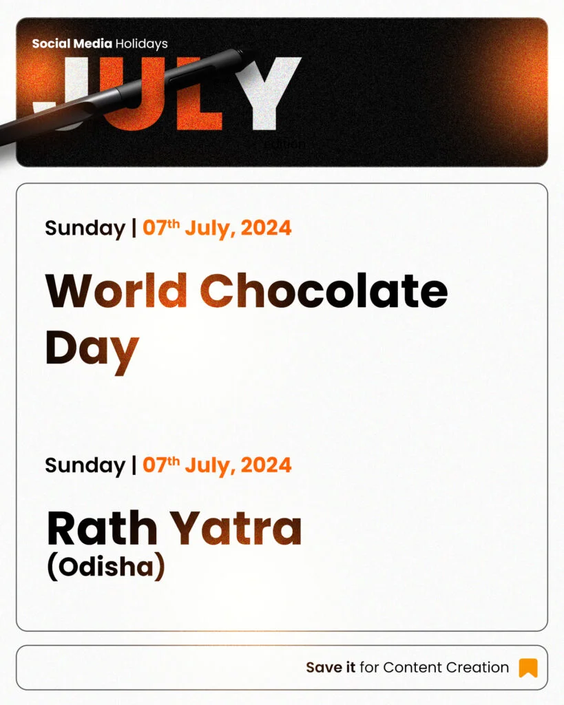 July 2024 Social Media Holidays July 2024 Social Media Holidays