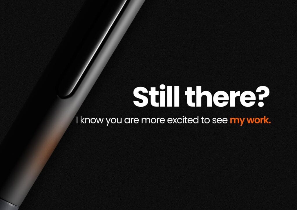 portfolio excitement page design