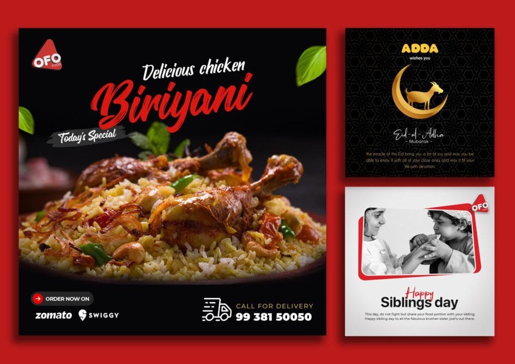 social media post design showcase portfolio