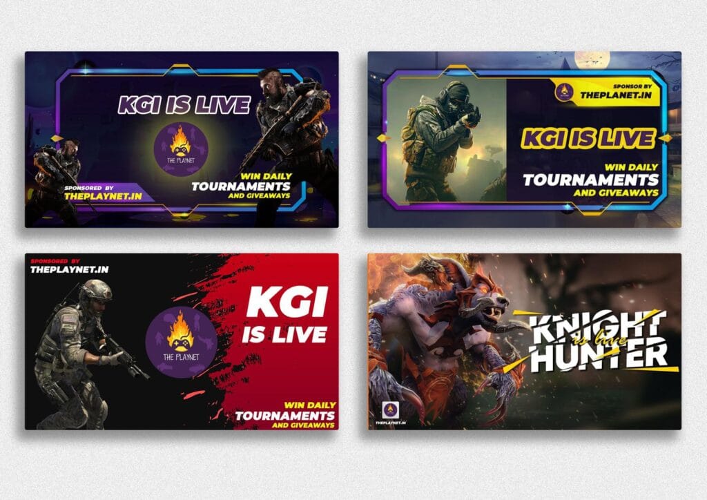 gaming thumbnails design inspiration