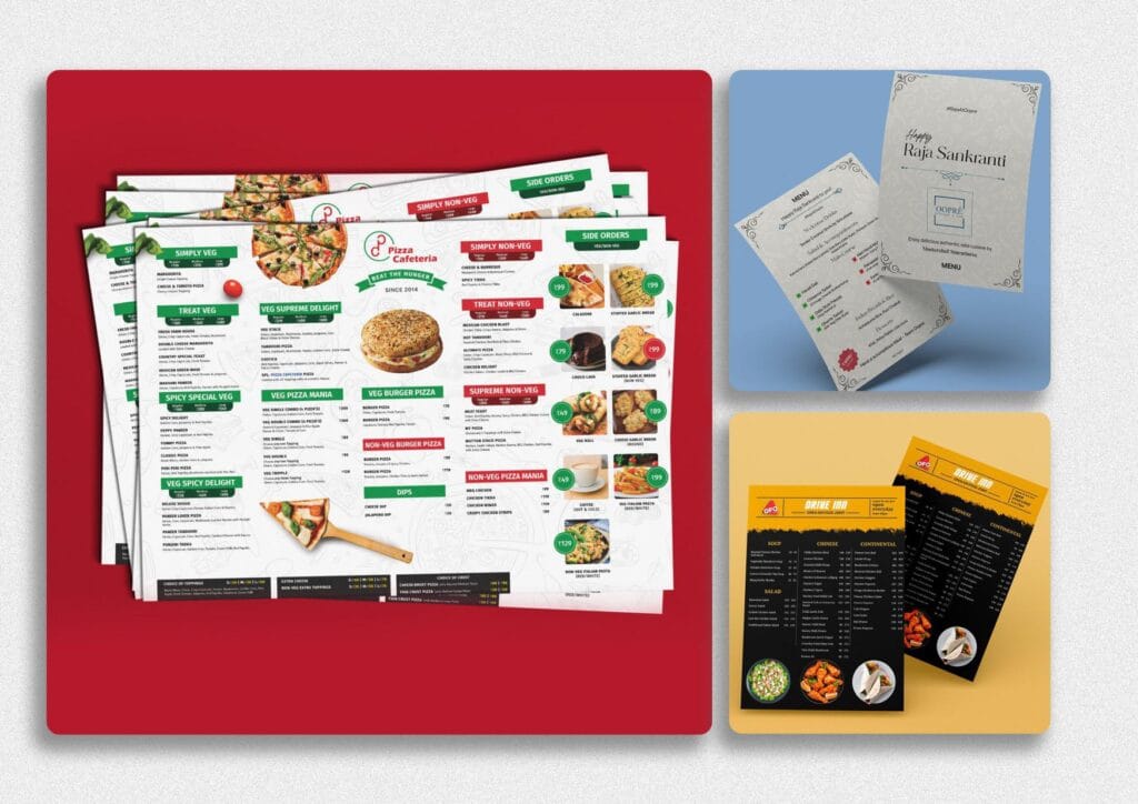 classy restaurant menu design concepts