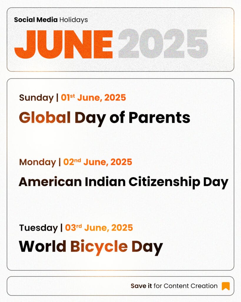 June 2025 holidays