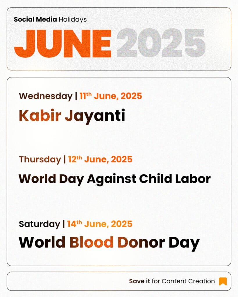 June 2025 holidays