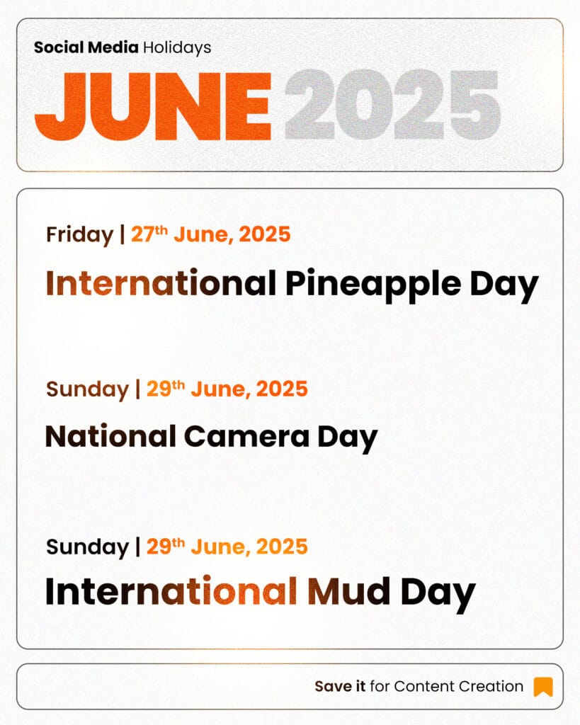 June 2025 holidays