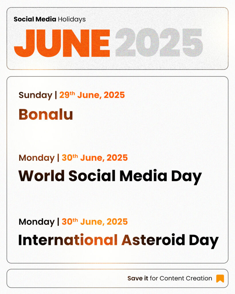 June 2025 holidays