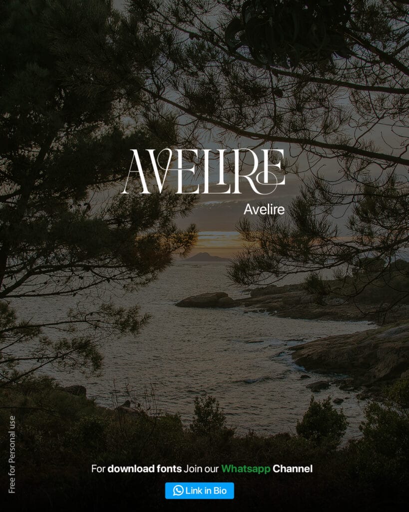 Avelire ligature font