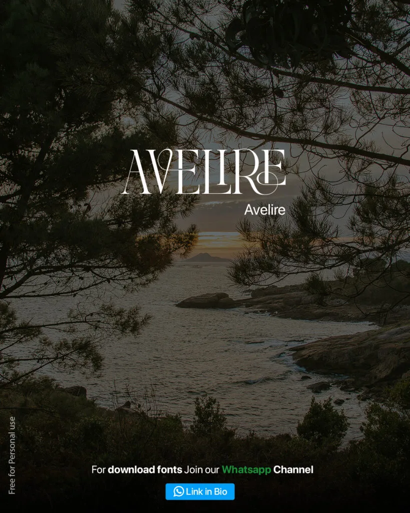 ligature fonts Avelire ligature font
