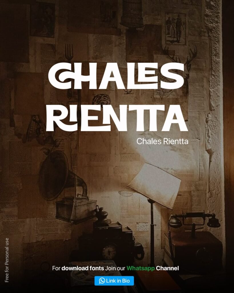 Chales Rientta font
