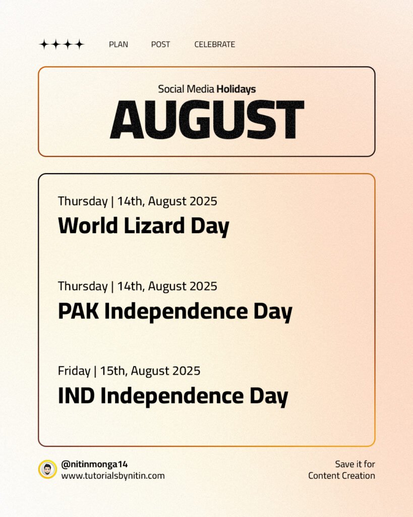 august 2025 calendar for 14th & 15th
