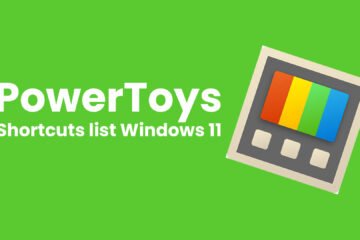 PowerToys shortcuts list Windows 11