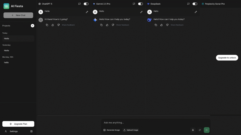 ai fiesta interface