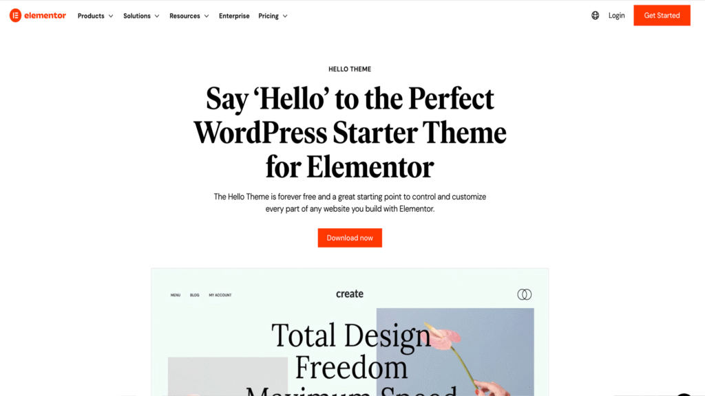 Hello Elementor – Barebones for Page Builders
