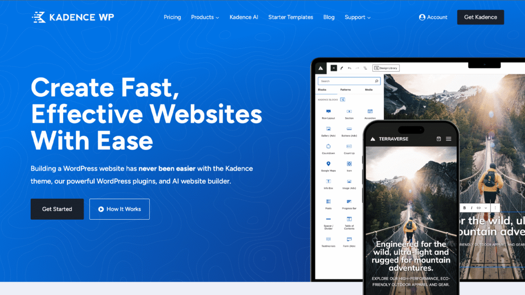 Kadence Theme – Balanced Between Speed and Flexibility