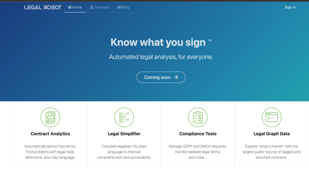 Legal Robot – Understand Legal Jargon