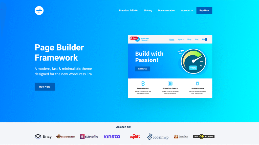 Page Builder Framework – Lightweight Developer-Friendly Theme