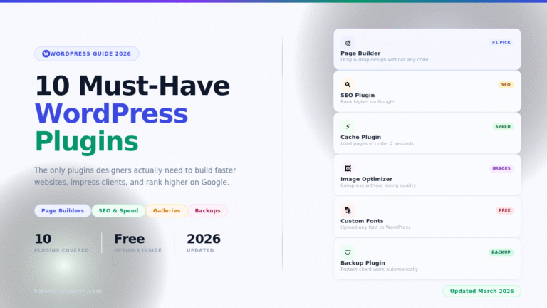 WordPress plugins for designers