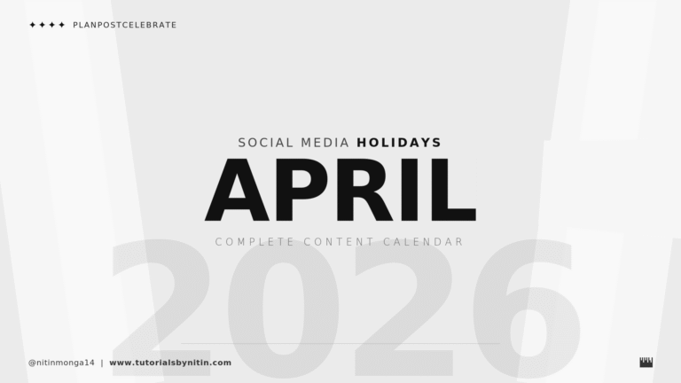 April 2026 social media holidays