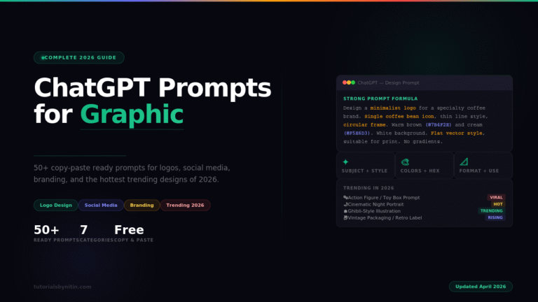 ChatGPT prompts for graphic design 2026 examples