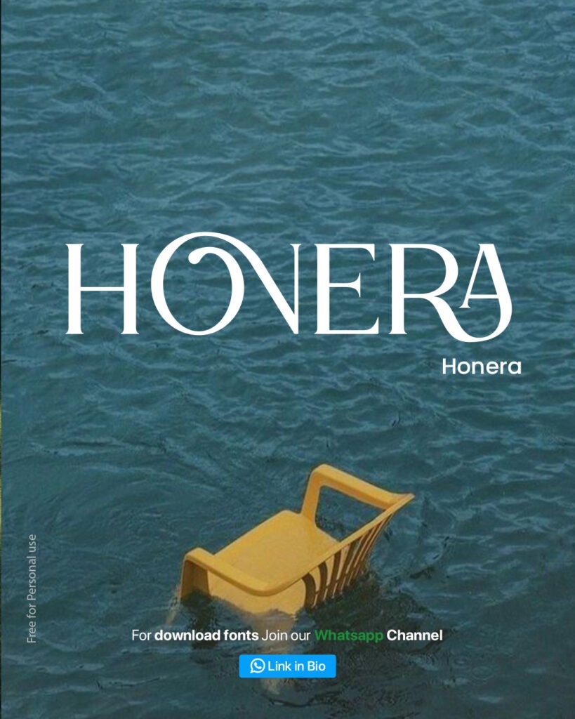 Honera free editorial serif font — magazine style display typeface 2026