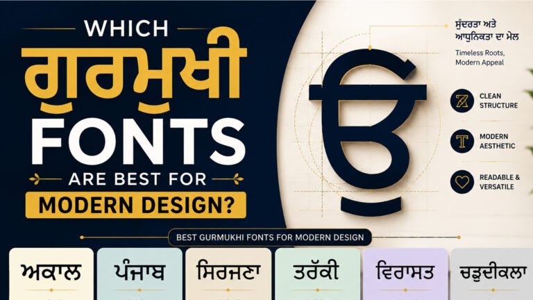 Which Gurmukhi Fonts Are Best for Modern Design?
