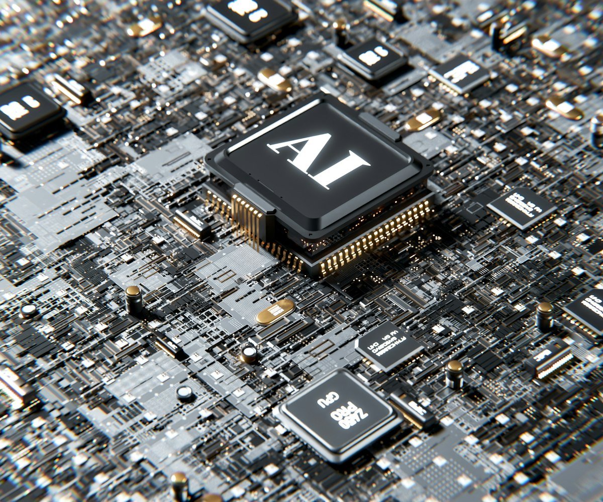 Grok 4.6 model represented by a 3D render of an AI processor chip