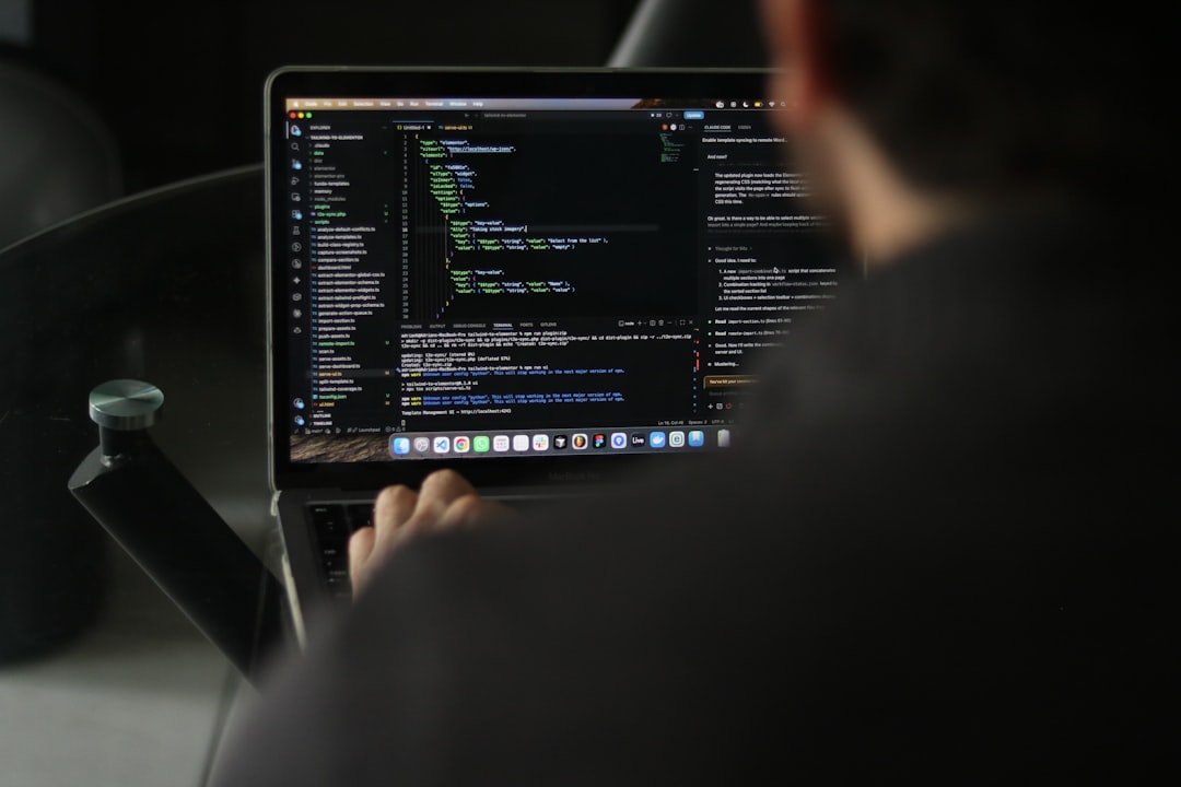 AI coding assistants Programmer comparing AI coding assistants on a laptop screen