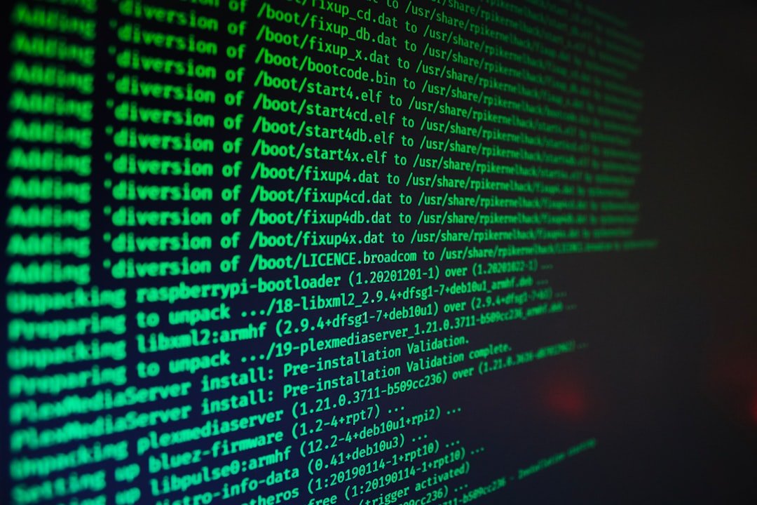 XSS2Shell vulnerability Code scrolling on a dark terminal screen, illustrating patching the XSS2Shell vulnerability