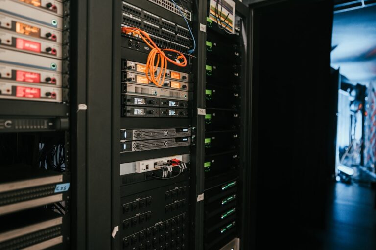 Cloudflare AI crawler block illustrated by a data center server rack