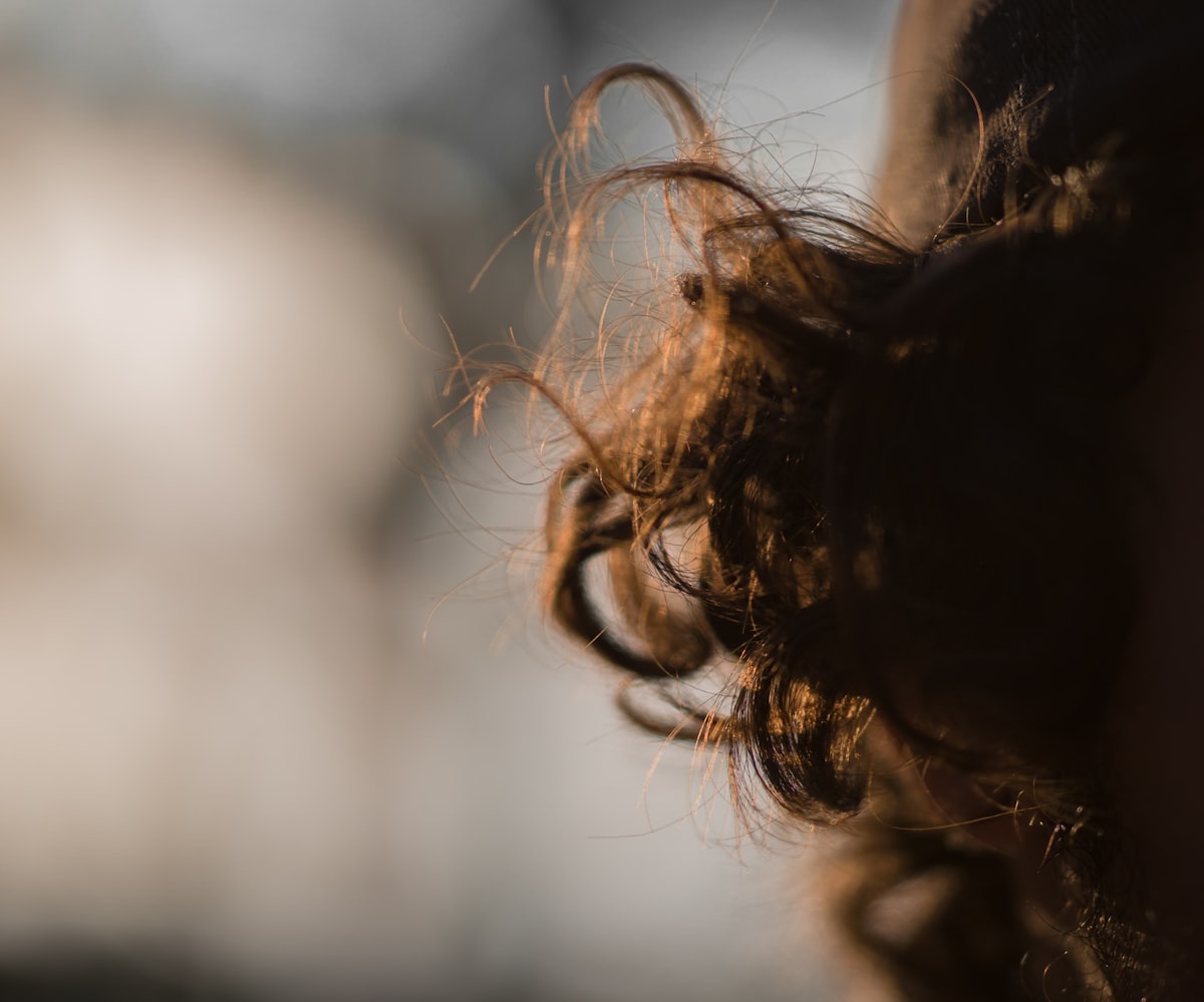 Photoshop Enhance Edge Hair strand detail showing the type of edge Photoshop Enhance Edge is designed to clean up