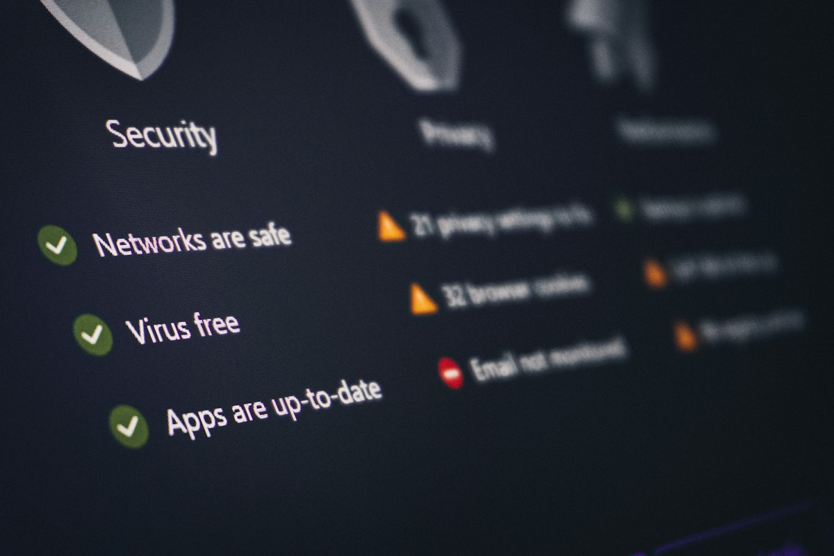 Security software scanning a device, illustrating ai browser security risks protection