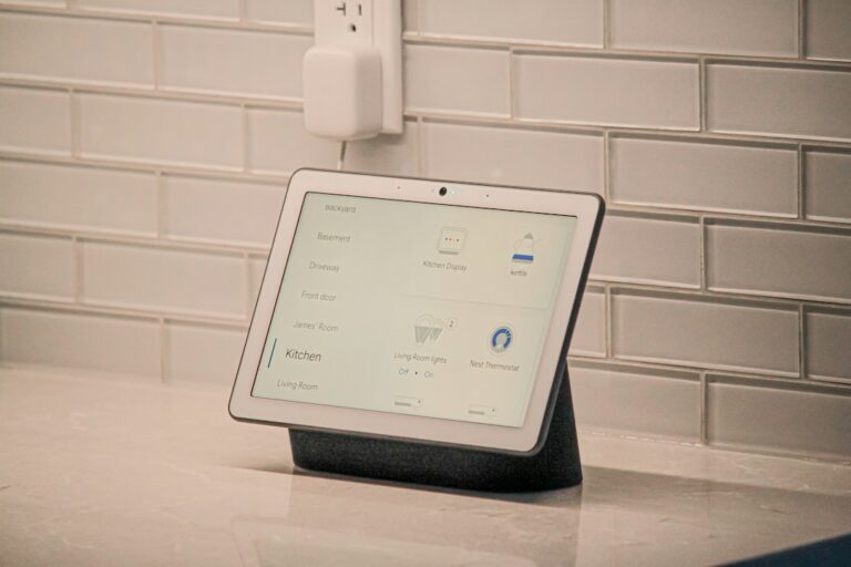 Apple Smart Home Hub rival smart display mounted on a wall